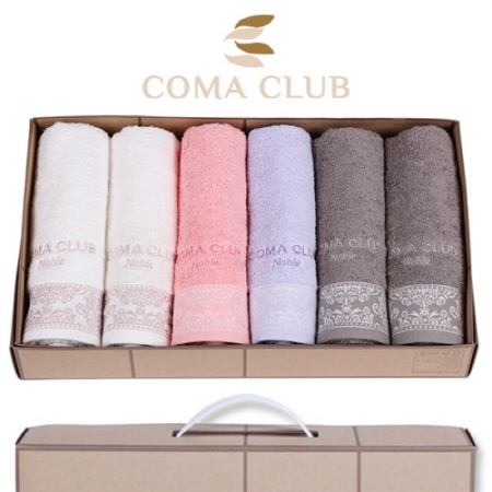 코마 클럽 노블 세면타올 6P - 타올 세트 #2