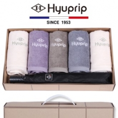 협립 호텔 코마 타올 5P + 2단 암막 고밀도 커넥션 우산 1P- 우산 타올 세트