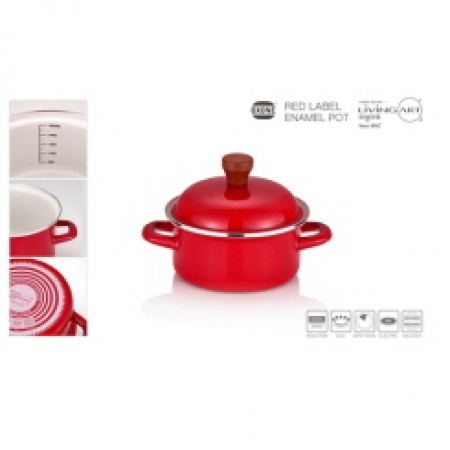 리빙아트 옥슨 레드라벨 1T 법랑 냄비 20cm 양수 #2