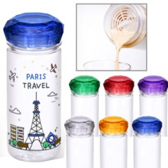 (H-146) 트라이탄 크리스탈 쉐이커 오보틀 350ml / 냉온가능 / 선식. 쉐이커가