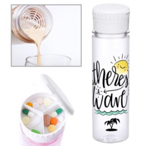 (H-141) 트라이탄 알약 쉐이커 오보틀 700ml / 냉온가능 / 선식.쉐이커 가능 / 대용량 보틀