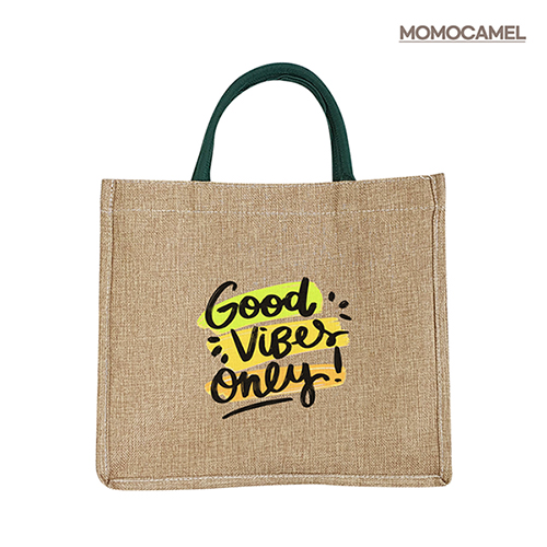 모모카멜 린넨 에코백 대형 쥬트백 마 가방 35cm * 30cm * 17cm (HE09) #4
