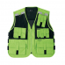 작은이미지: 야간 작업 반사 안전 망사 조끼, 남자 여자 조끼 #4