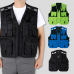 작은이미지: 야간 작업 반사 안전 망사 조끼, 남자 여자 조끼 #2
