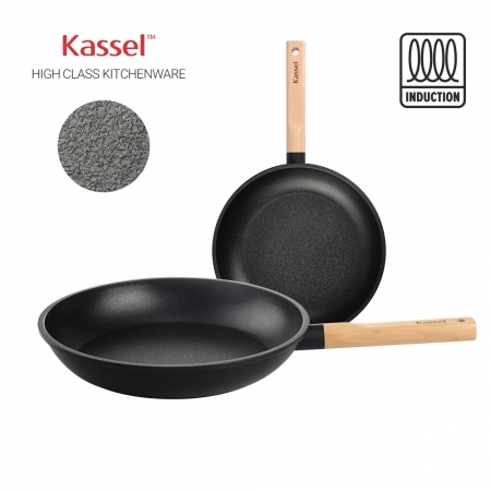 카셀 하이브리드 (Hybrid) 인덕션 (IH) 휠우드 티 타늄 프라이팬 2종A 세트 (프라이팬24cm+프라이팬28cm) #2