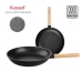 작은이미지: 카셀 하이브리드 (Hybrid) 인덕션 (IH) 휠우드 티 타늄 프라이팬 2종A 세트 (프라이팬24cm+프라이팬28cm) #2
