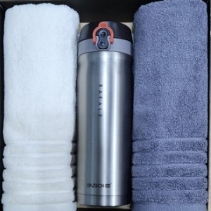 다니엘 타올 2P / 키친아트 골드메탈 텀블러 500ml 1P (3종)