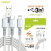 작은이미지: GPOP USB Ato 3in1 페브릭 충전케이블 CWC-A3in1 #2