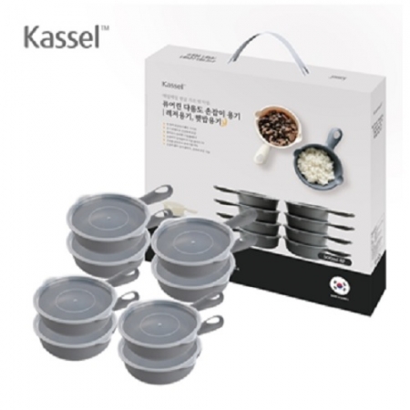 카셀 퓨어린 다용도 (햇밥용기, 레저용기) 손잡이 용기 500ml - 8종 16p 세트 국내생산 #2