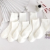 작은이미지: 룩앳걸 프리티 여성 단목/중목 혼합 흰양말 7족 세트 #2