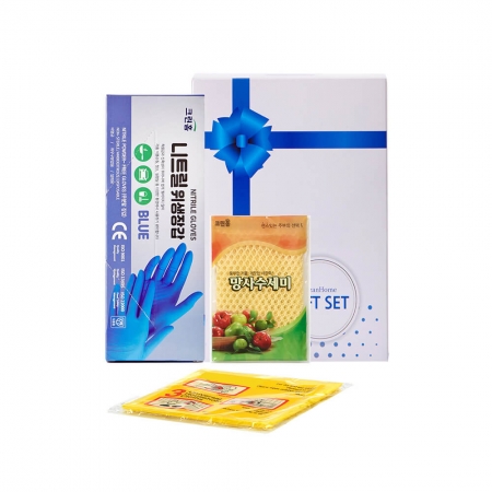 크린홈 니트릴위생장갑 수세미 행주3종 #2