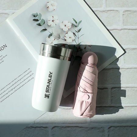 레스쁘리 고급 텀블러 세트 MMM (마카롱 우산 + 스탠리 고 진공 텀블러 473ml) #3