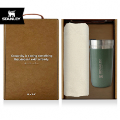 레스쁘리 고급 텀블러 세트 JJJ (솔리드 에코백 + 스탠리 고 진공 텀블러 473ml)