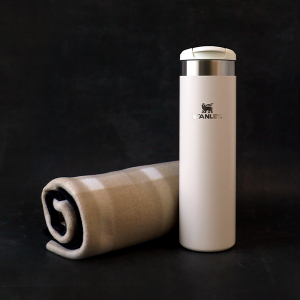 레스쁘리 고급 텀블러 세트 S (무릎담요 + 스탠리 에어로라이트 진공 텀블러 591ml)