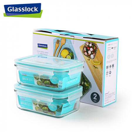 글라스락 클래식 직사각 밀폐용기 710 2조 #2