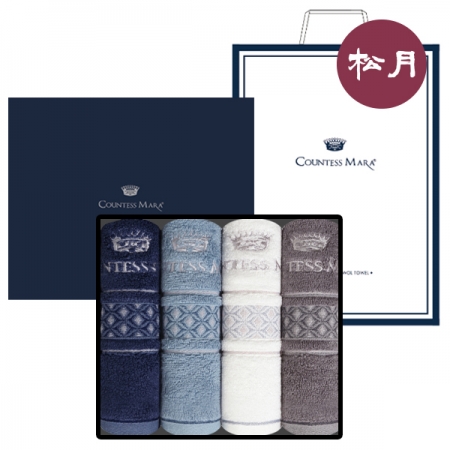 [송월타올]C.M 다이아몬드 뱀부타올 풀패키지 4매입 세트 + 쇼핑백 #2