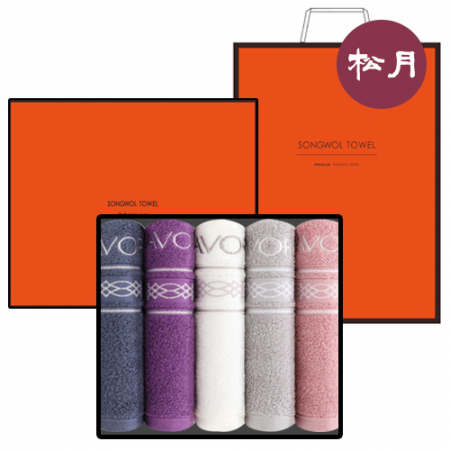 [송월타올]S.V 디엑스 타올 풀패키지 5매입 세트 + 쇼핑백 #2