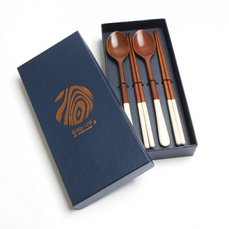 파스텔 수저 2인 선물세트 고급형 #2