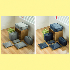 여행용파우치 6종 세트, 캐리어 정리 6종 파우치 의류 메쉬파우치