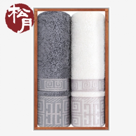 [송월타올]격자40 기념타올 2P 수건세트 #2