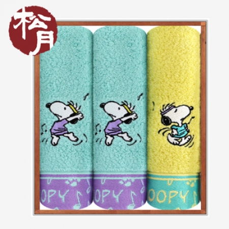 [송월타올]스누피 뮤직40 타올 3P 수건세트, 기념수건 #2