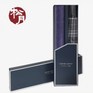 송월 MC2 코마사 160 타올 + 2단 모던체크 우산 2P 세트, 기념수건, 기념선물