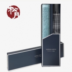 송월 MC2 향균무지 타올 + 2단 모던체크 우산 2P 세트, 기념수건, 기념선물