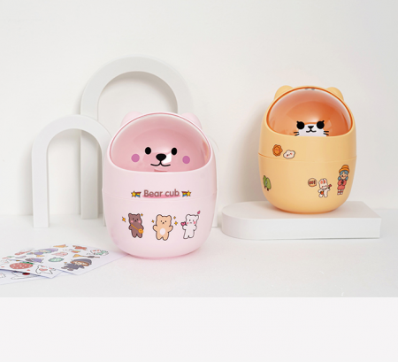 다용도 휴지통 미니휴지통 동물모양 펜홀더 #3