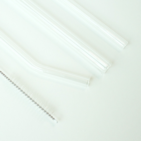 제로웨이스터 유리빨대 4종 세트 다회용빨대 버블티빨대 텀블러 빨대 #3