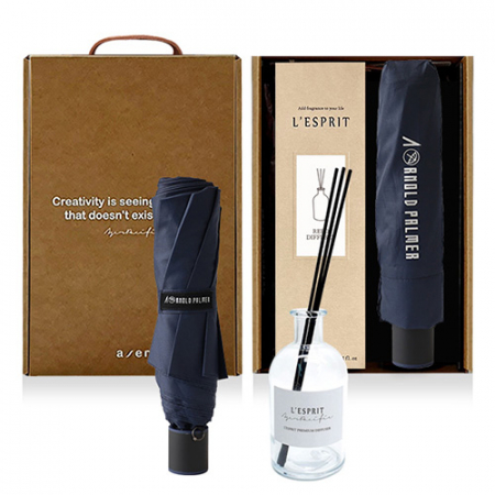 레스쁘리 고급 우유병 디퓨저 세트 BB (디퓨저 BASIC 150ml +  아놀드파마 3단 수동폰지 컬러 우산) #2