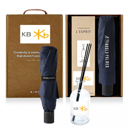 레스쁘리 고급 우유병 디퓨저 세트 BB (디퓨저 BASIC 150ml +  아놀드파마 3단 수동폰지 컬러 우산) #3