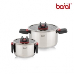 [보랄] 접이식 스텐 냄비 세트4P