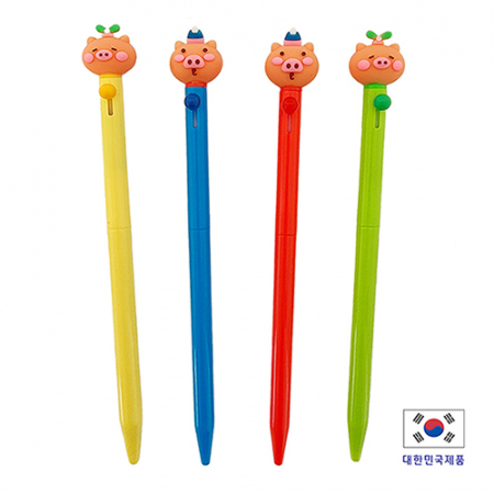 꽃돼지 니들볼 노크펜 0.7mm (국산) #3