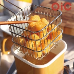 OIC 법랑 캐니스터 1.5L +전용 접이식 바스켓