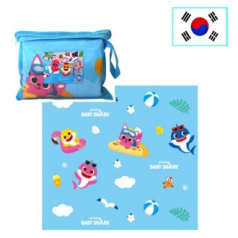 핑크퐁 아기상어 피크닉매트, 미니매트, 돗자리, 아기상어 지퍼형, 어린이선물