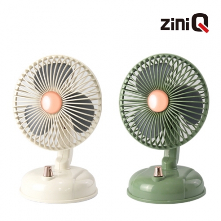 지니큐 미니 스탠드 선풍기, 자동 회전형 사무실 책상탁상용 감성바람 엔틱 미니무선 캠핑선풍기 FN-800M #2