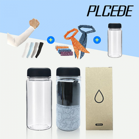 [플씨드] 아쿠아쿨토시 1P + 아메바 쿨스카프 1P + 아이스 보틀 350ml 1P 세트 #2