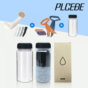 [플씨드] 아쿠아쿨토시 1P + 아메바 쿨스카프 1P + 아이스 보틀 350ml 1P 세트