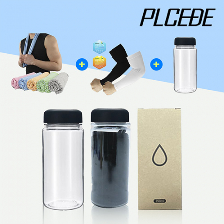 플씨드 뱀부얀 쿨타올 1P + 국산 라인 쿨토시 1P + 아이스 보틀 350ml 1P 세트 #2