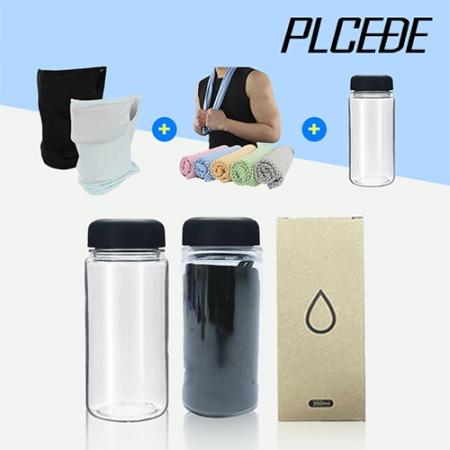 플씨드 귀걸이 쿨마스크 1P + 뱀부얀 쿨타올 1P + 아이스 보틀 350ml 1P 세트 #2