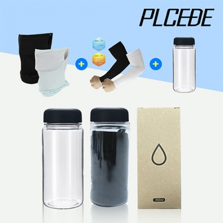 플씨드 귀걸이 쿨마스크 1P + 국산 라인 쿨토시 1P + 아이스 보틀 350ml 1P 세트 #2
