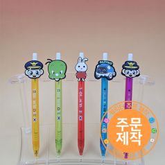 PVC 말랑 캐릭터 파스텔 캔디볼펜 2D // 주문제작