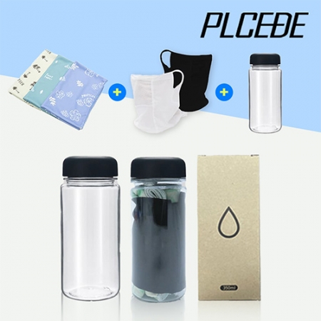 플씨드 패턴 쿨타올 1P + 메쉬 귀걸이 쿨스카프 1P + 아이스 보틀350ml 1P 세트 #2