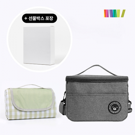 너랑나랑 피크닉 매트 + 피크닉 사각 보냉백 S 세트 #2