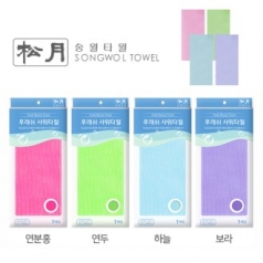 무지개 후레쉬 샤워 타올