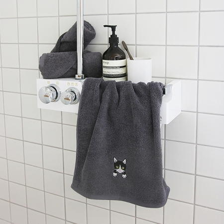 [송월타올]야옹프렌즈 세면타올 1장 40x80cm, 기념수건 #3