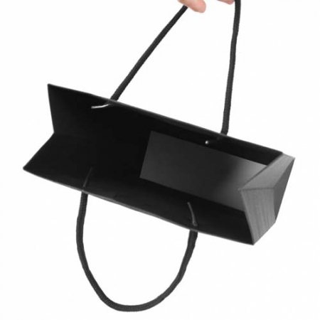 무지 세로형 쇼핑백 10p (20cm x 28cm) (블랙) 쇼핑봉투 #3