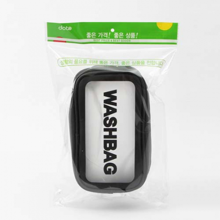 베이직 투명 사각파우치 방수 워시백 #4