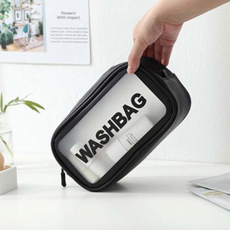 베이직 투명 사각파우치 방수 워시백 #2