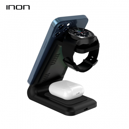 [무선충전기] 아이논 15W 3in1 고속 무선충전기 for Galaxy IN-WC710TS #5